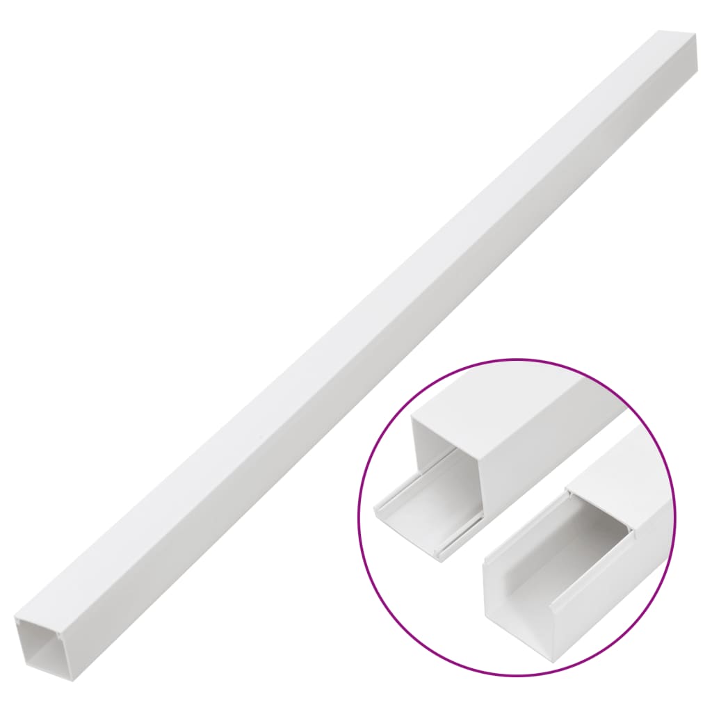 Kabelkanaler 100x40 mm 10 m PVC vidaXL