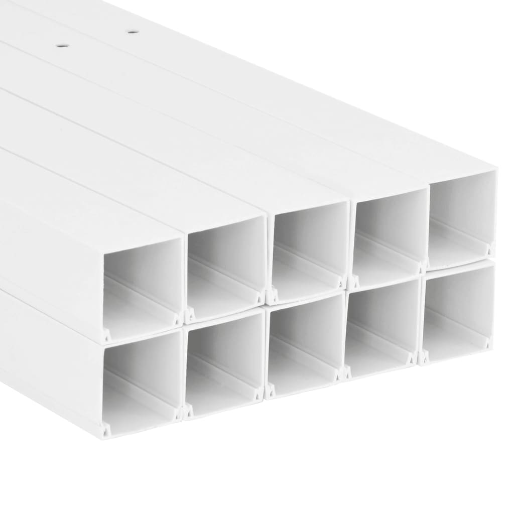 Kabelkanaler 100x40 mm 10 m PVC vidaXL
