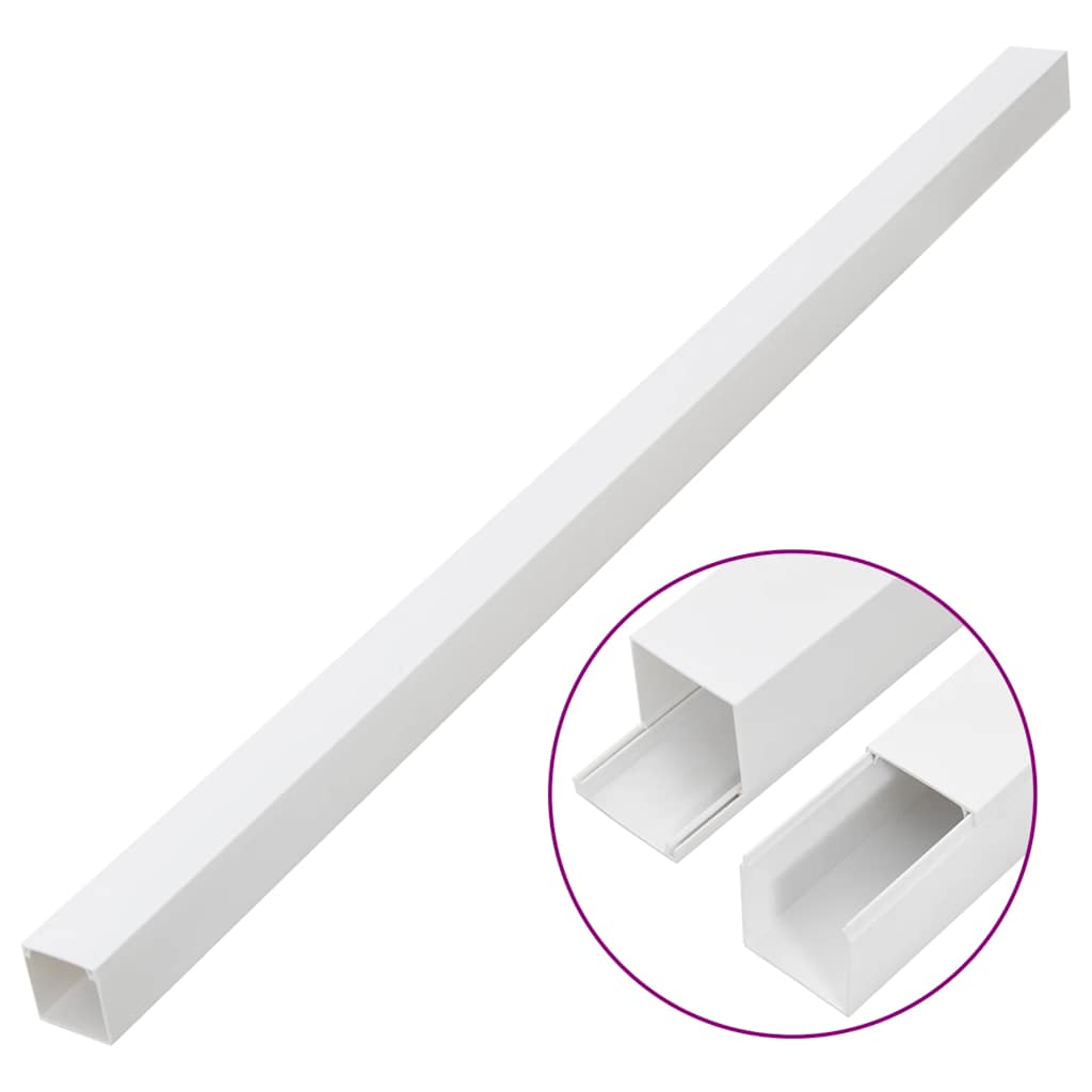 Kabelkanaler 40x25 mm 30 m PVC vidaXL