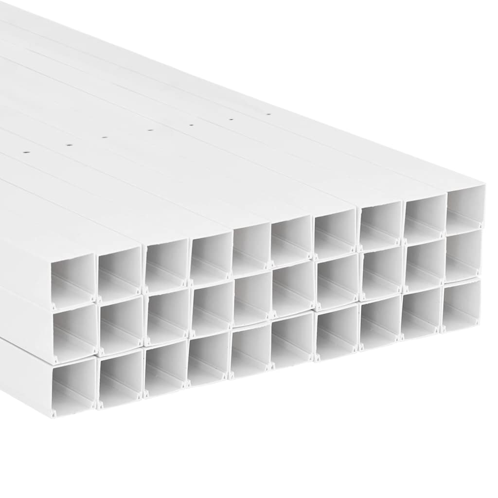 Kabelkanaler 40x25 mm 30 m PVC vidaXL