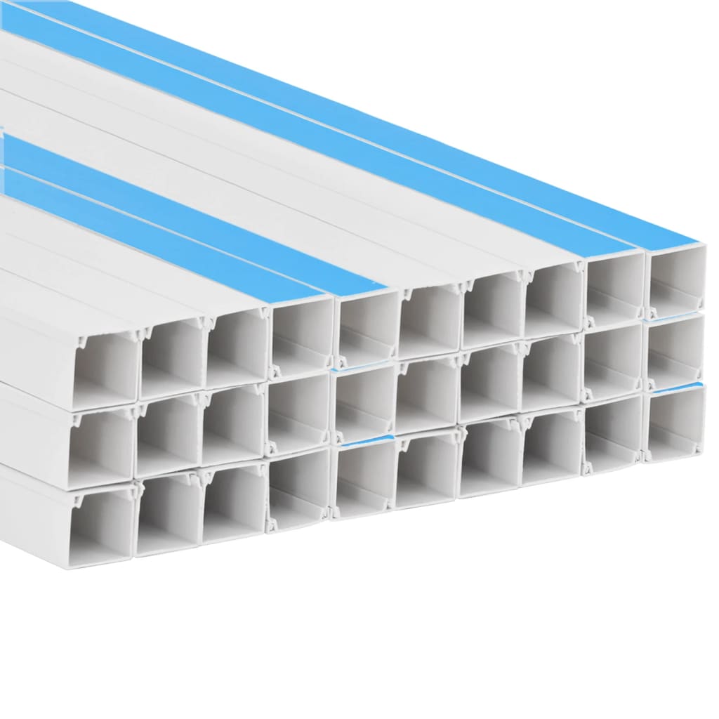 Kabelkanaler selvklebende 40x40 mm 30 m PVC vidaXL