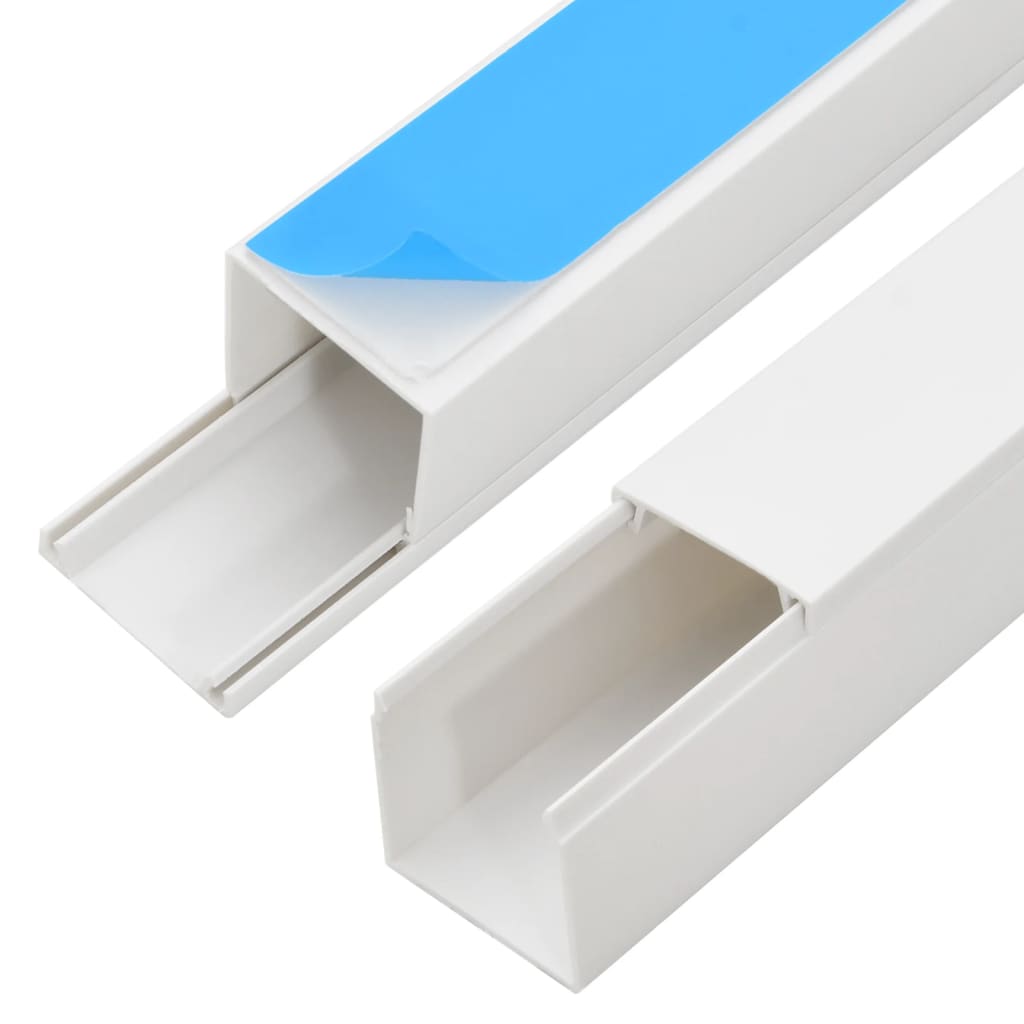 Kabelkanaler selvklebende 40x40 mm 30 m PVC vidaXL