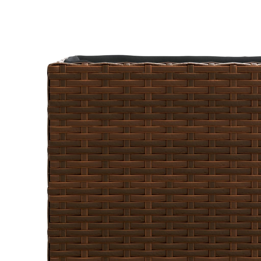 Plantekasser 2 stk brun 36x30x32 cm polyrotting