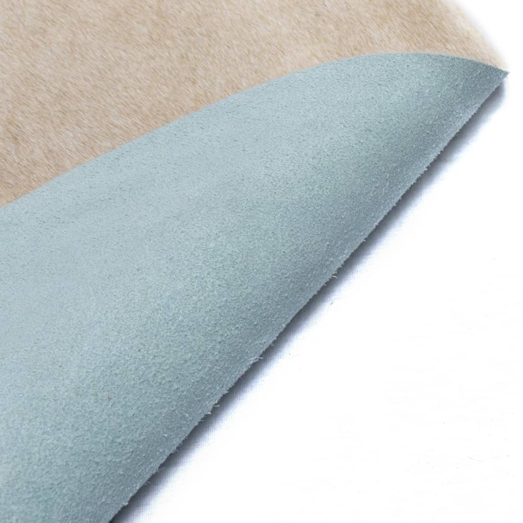 Teppe ekte kuskinn beige 180x220 cm