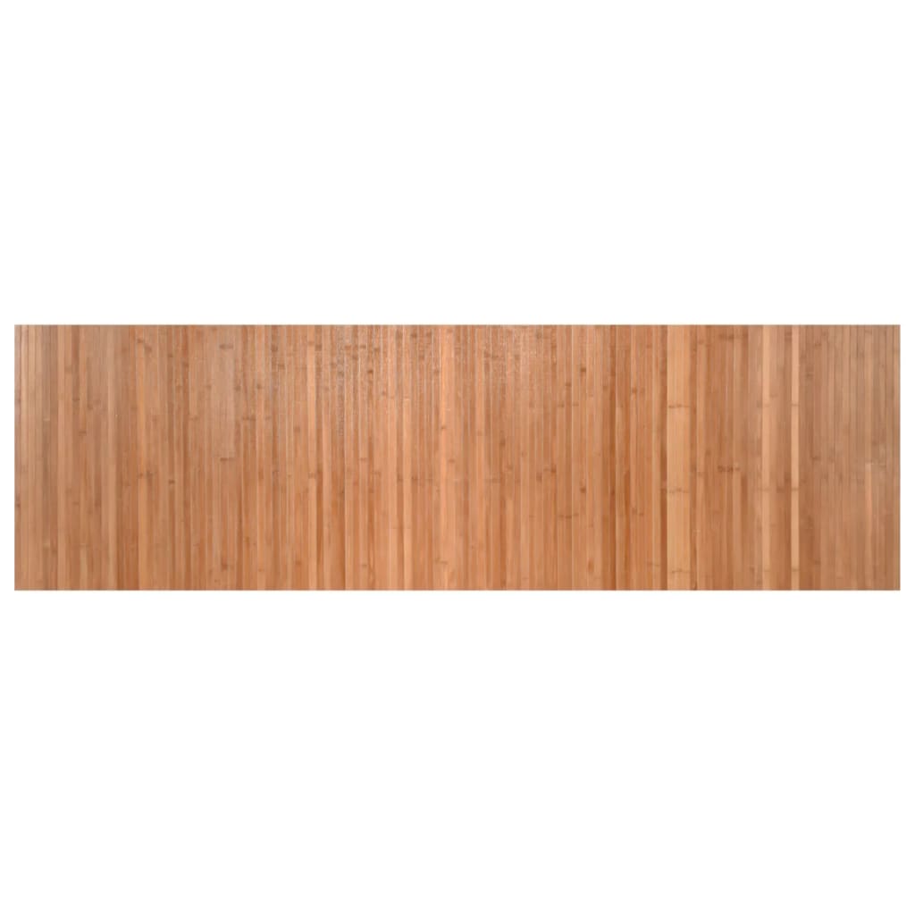 Teppe rektangulær naturell 60x200 cm bambus