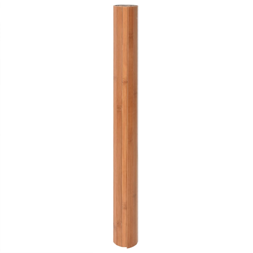 Teppe rektangulær naturell 60x200 cm bambus