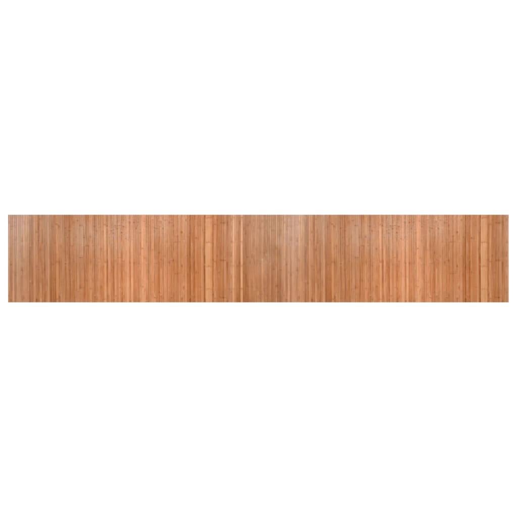 Teppe rektangulær naturell 60x400 cm bambus vidaXL