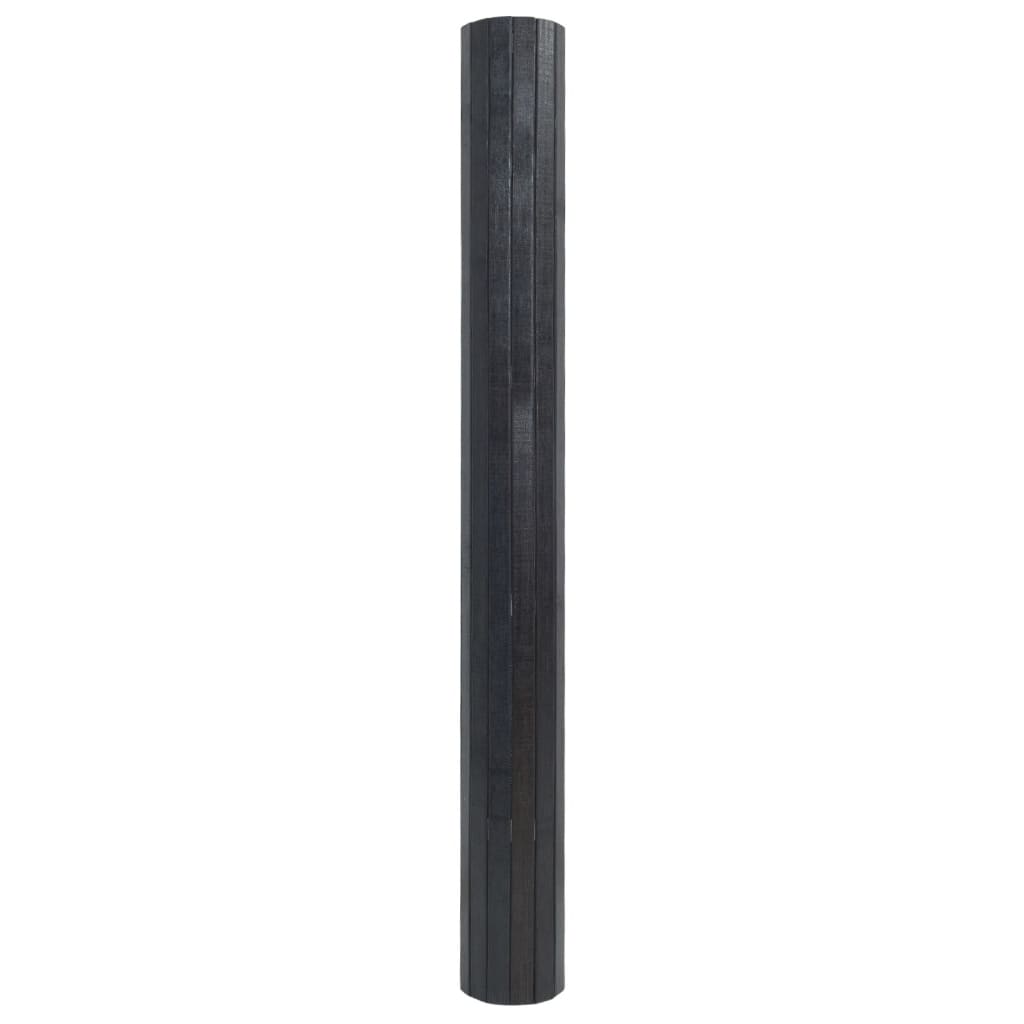 Teppe rektangulær grå 60x400 cm bambus