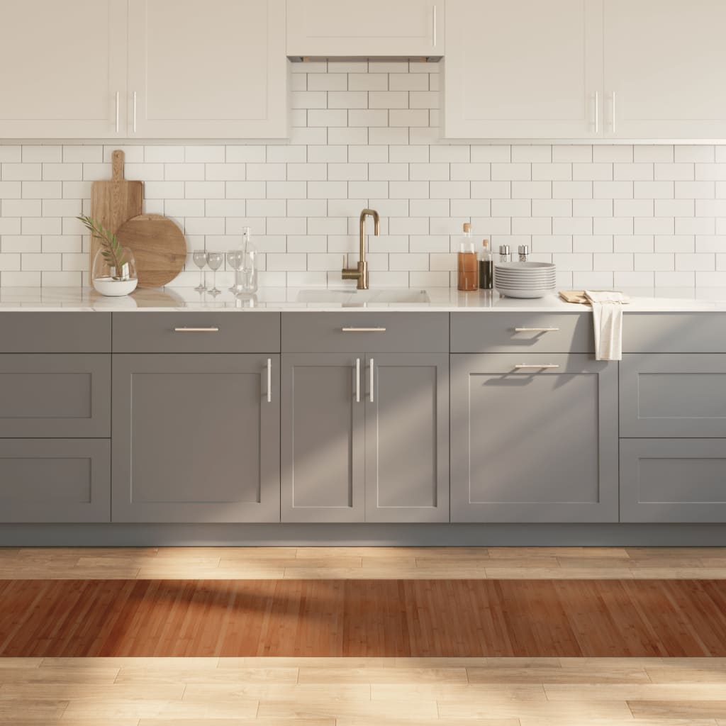 Teppe rektangulær brun 60x500 cm bambus