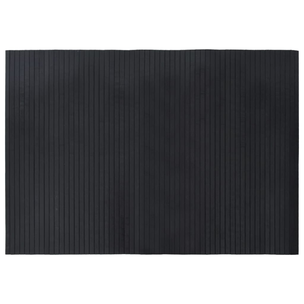 Teppe rektangulært svart 70x100 cm bambus vidaXL