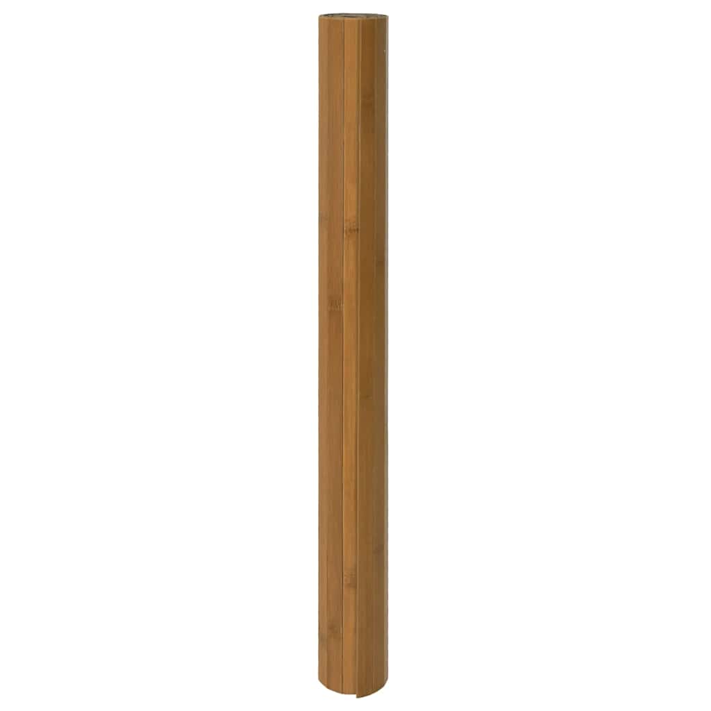 Teppe rektangulær brun 70x100 cm bambus vidaXL