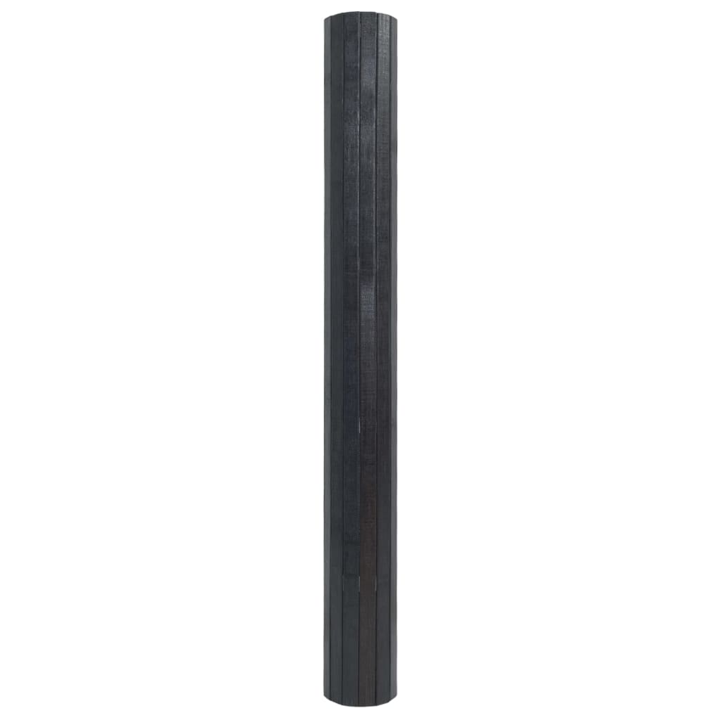 Teppe rektangulær grå 70x100 cm bambus vidaXL