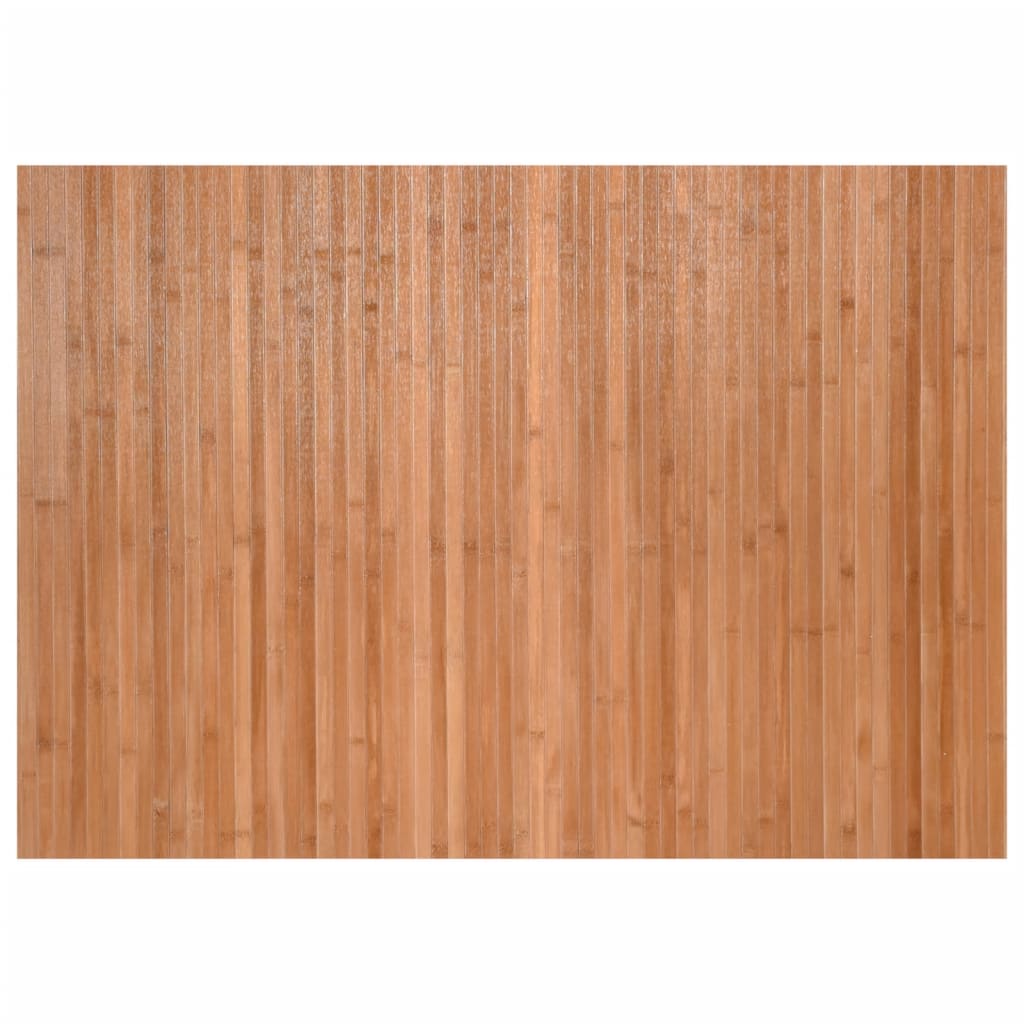 Teppe rektangulær naturell 70x200 cm bambus