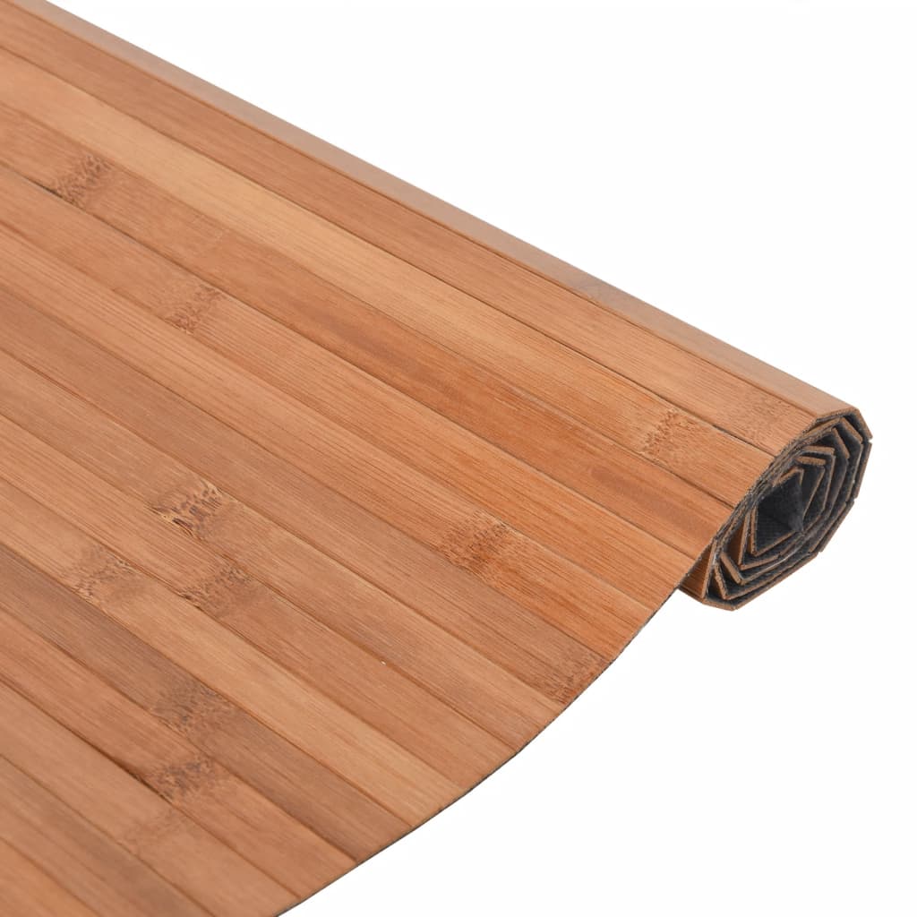 Teppe rektangulær naturell 70x200 cm bambus