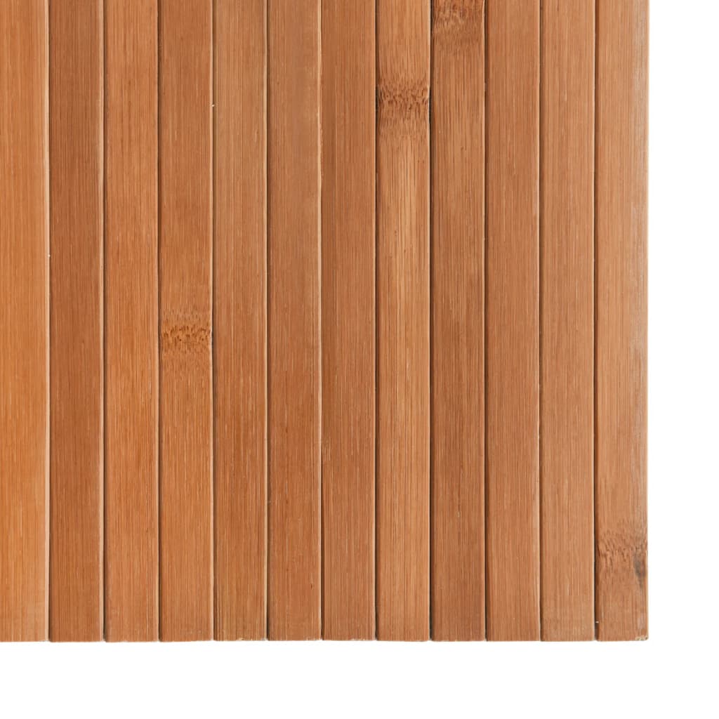 Teppe rektangulær naturell 70x200 cm bambus