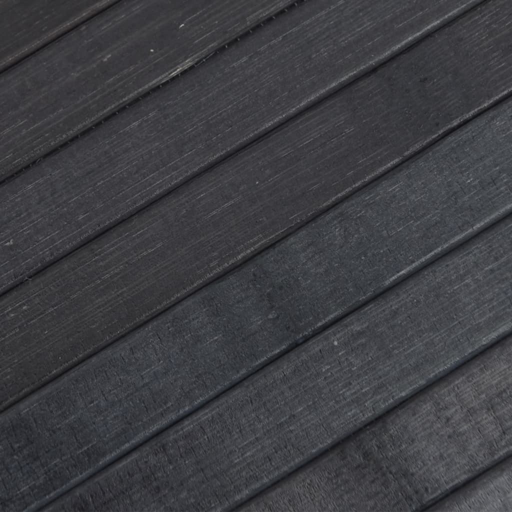 Teppe rektangulær grå 70x300 cm bambus