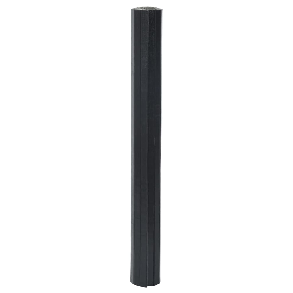 Teppe rektangulært svart 70x400 cm bambus vidaXL