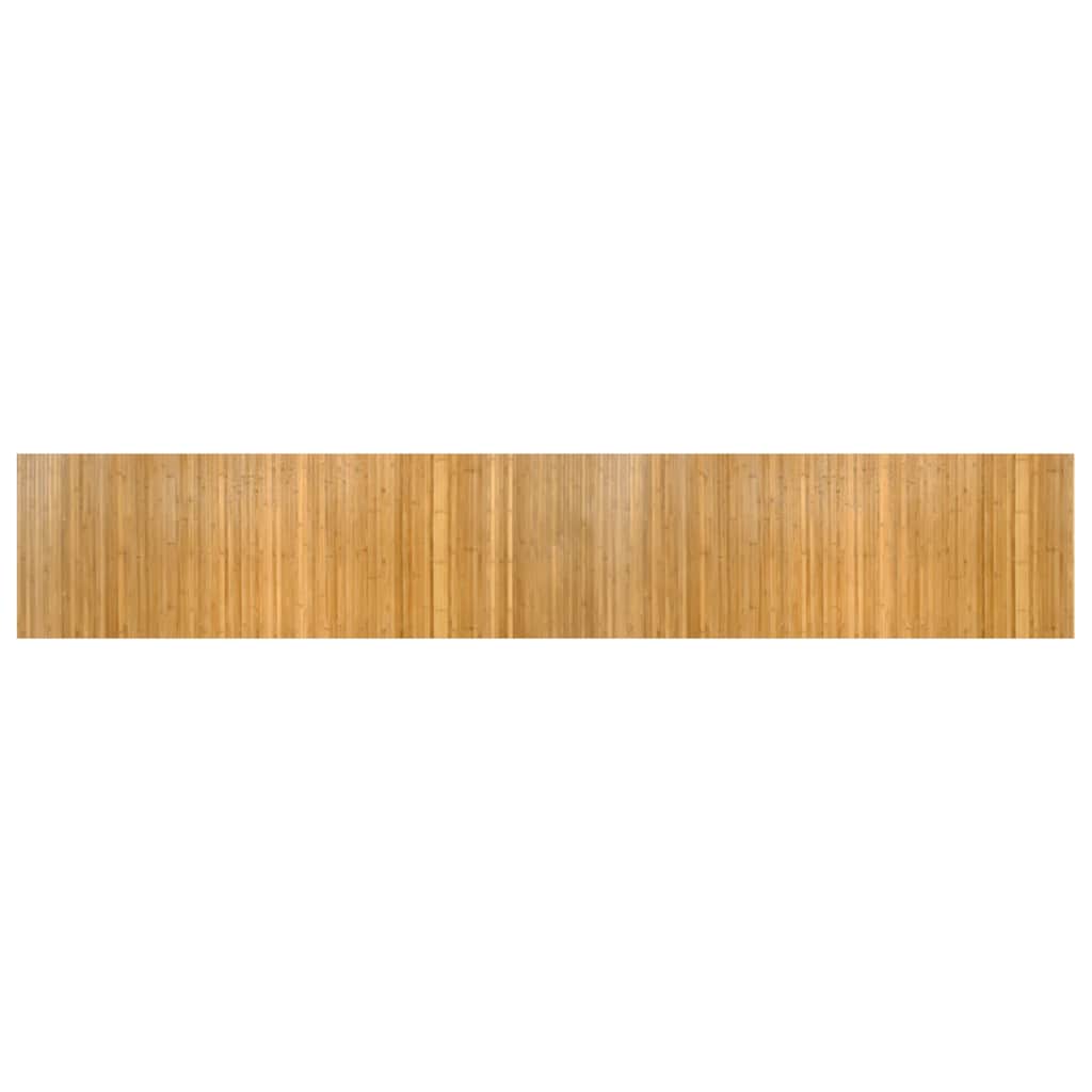 Teppe rektangulær naturell 70x400 cm bambus vidaXL