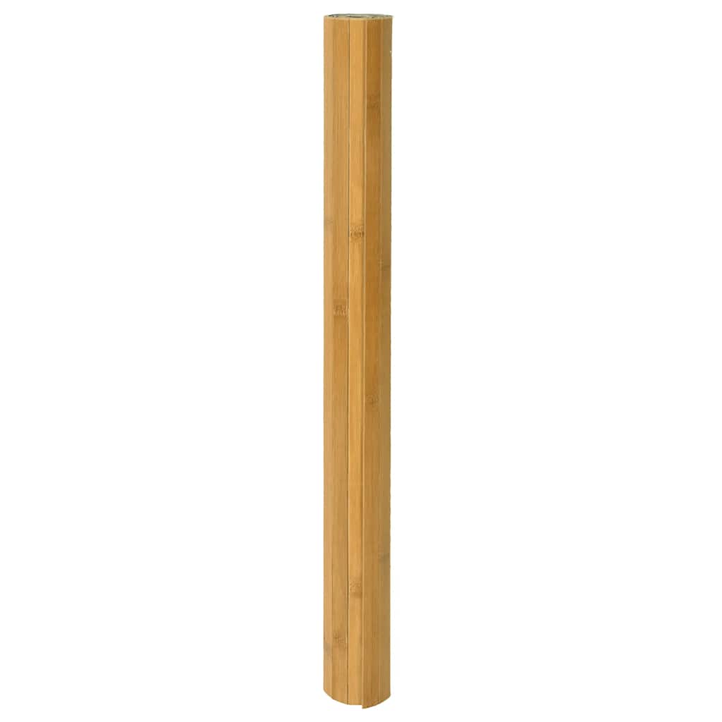 Teppe rektangulær naturell 70x500 cm bambus