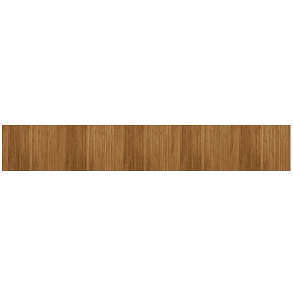 Teppe rektangulær brun 80x500 cm bambus vidaXL