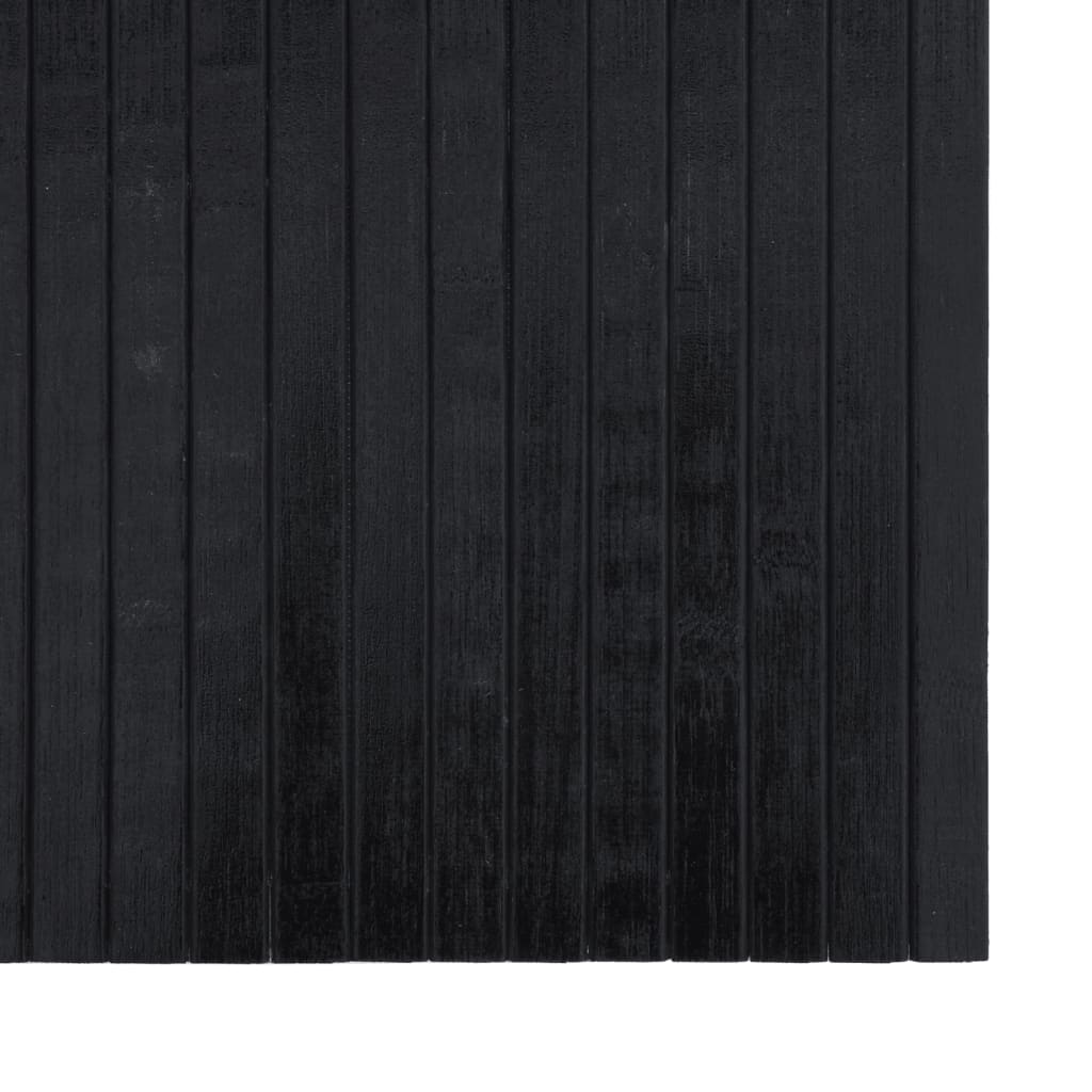 Teppe rektangulært svart 100x200 cm bambus vidaXL