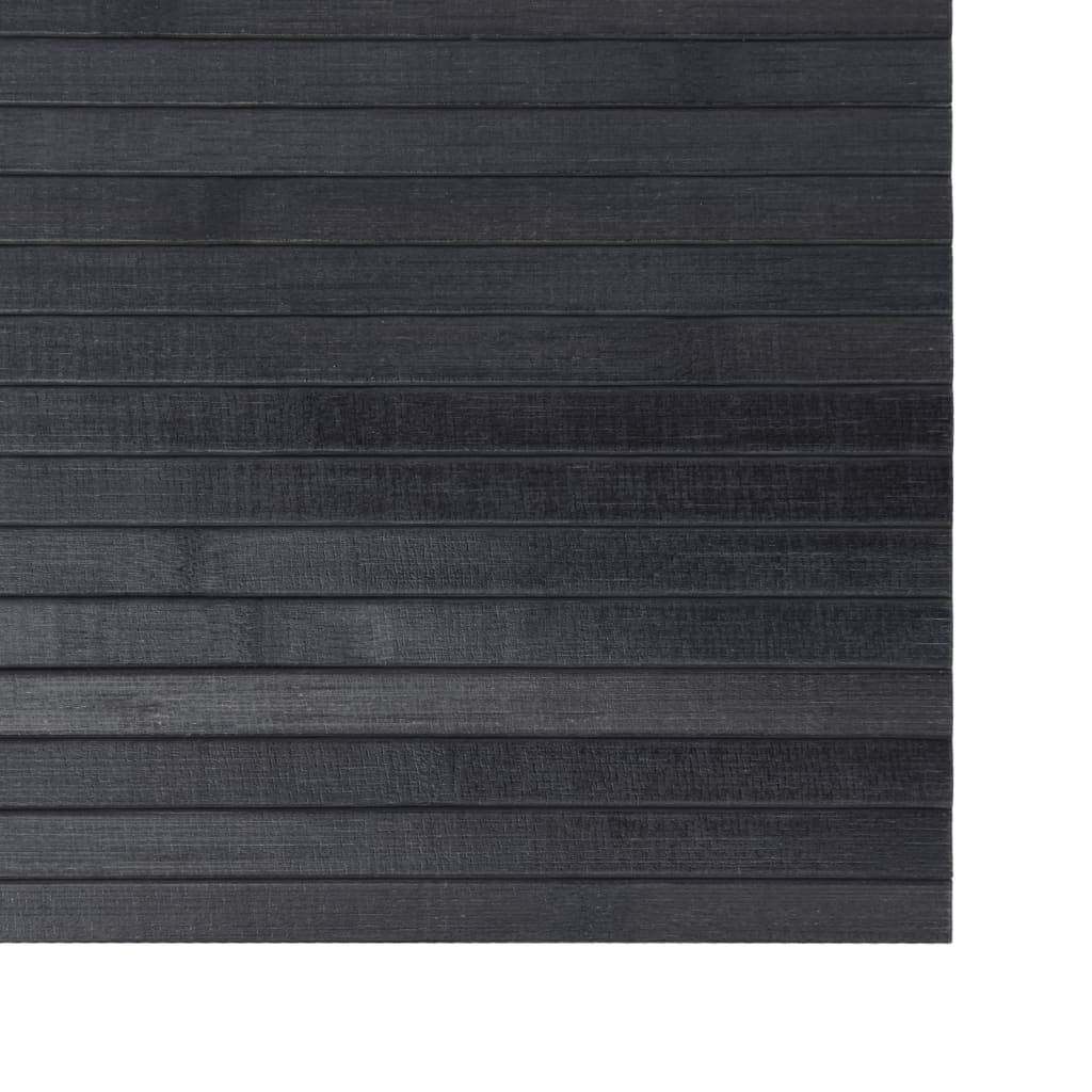 Teppe rektangulær grå 100x500 cm bambus vidaXL