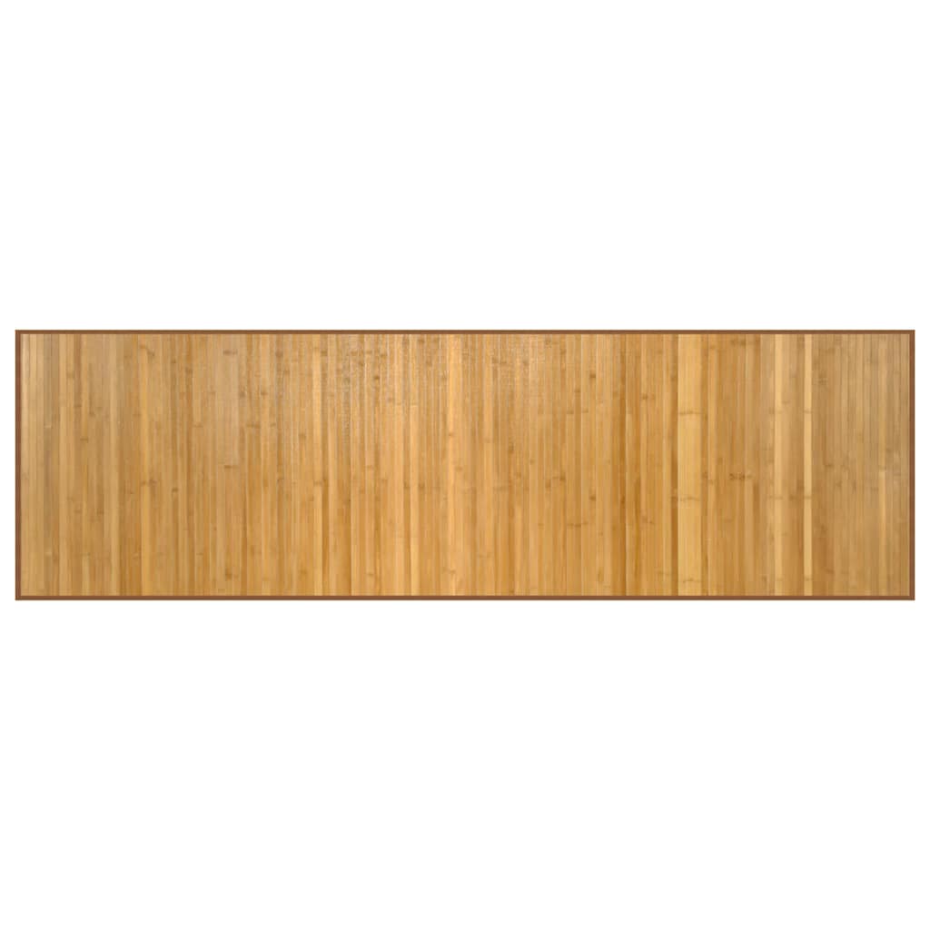 Teppe rektangulær naturell 60x200 cm bambus vidaXL