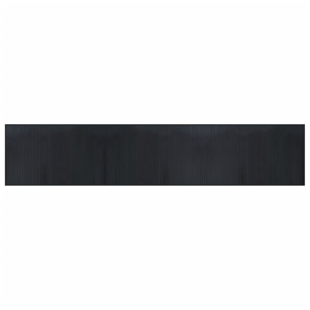 Teppe rektangulært svart 60x300 cm bambus vidaXL
