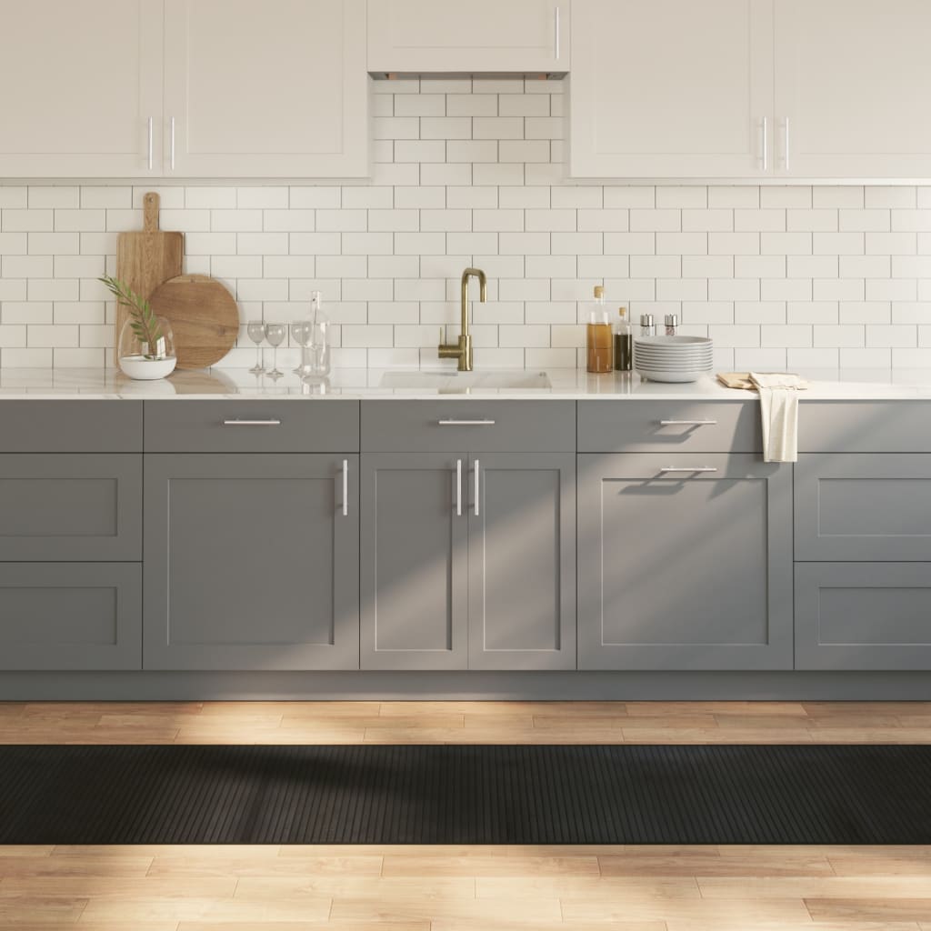 Teppe rektangulært svart 60x400 cm bambus vidaXL