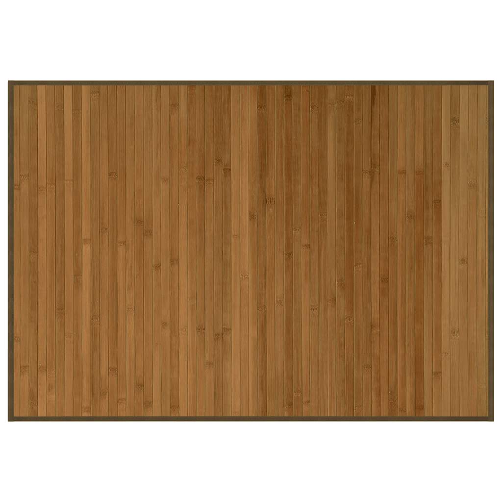 Teppe rektangulær brun 70x100 cm bambus vidaXL