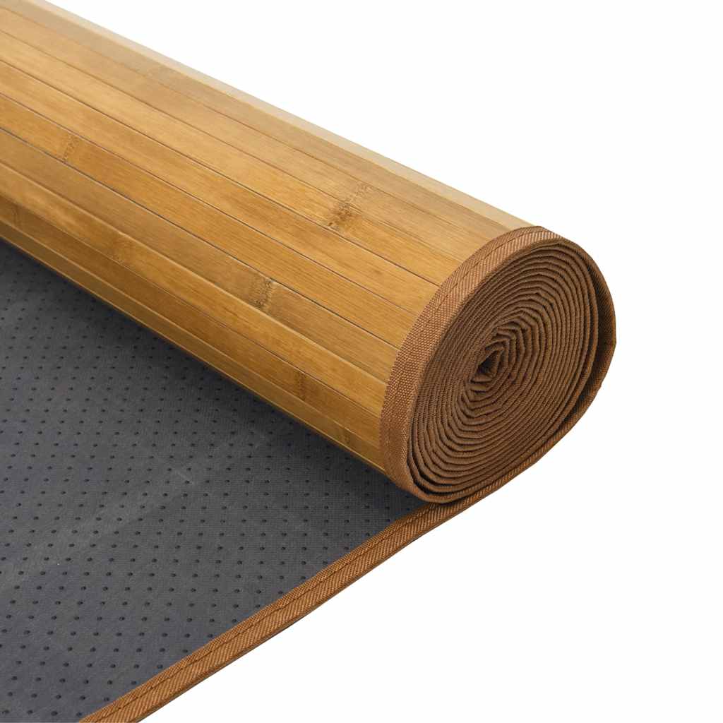 Teppe rektangulær naturell 70x300 cm bambus vidaXL