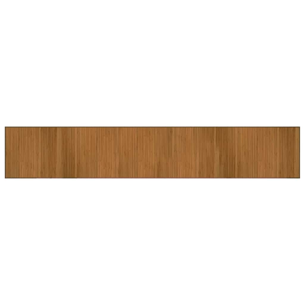 Teppe rektangulær brun 70x400 cm bambus vidaXL