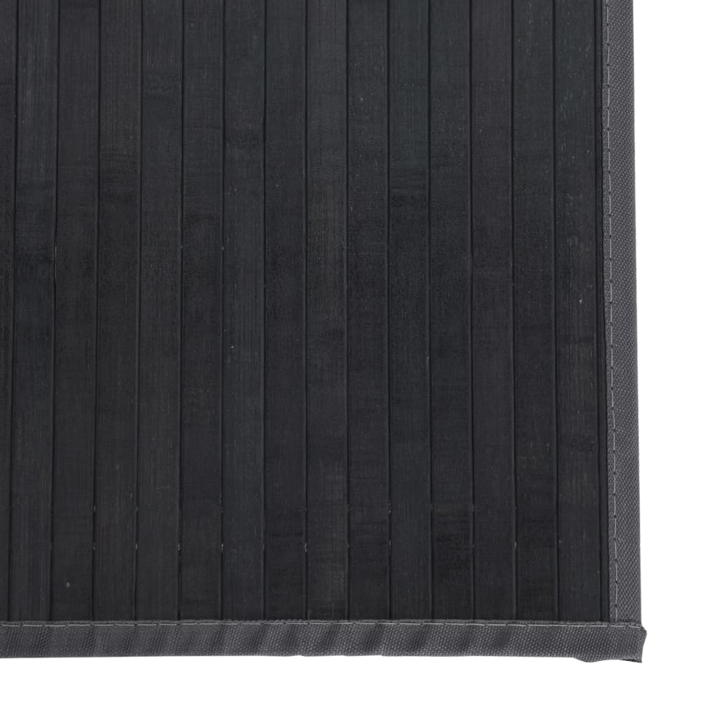 Teppe rektangulær grå 70x1000 cm bambus