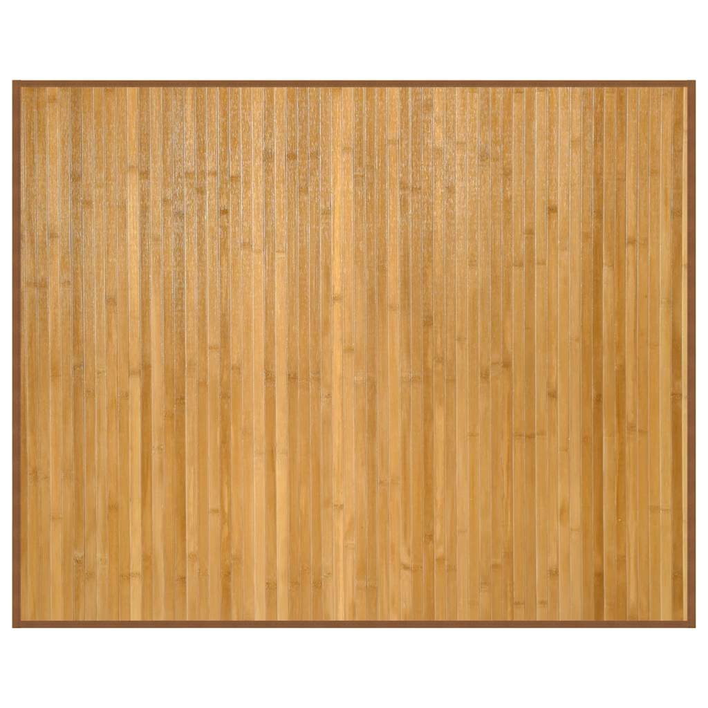 Teppe rektangulær naturell 80x100 cm bambus vidaXL