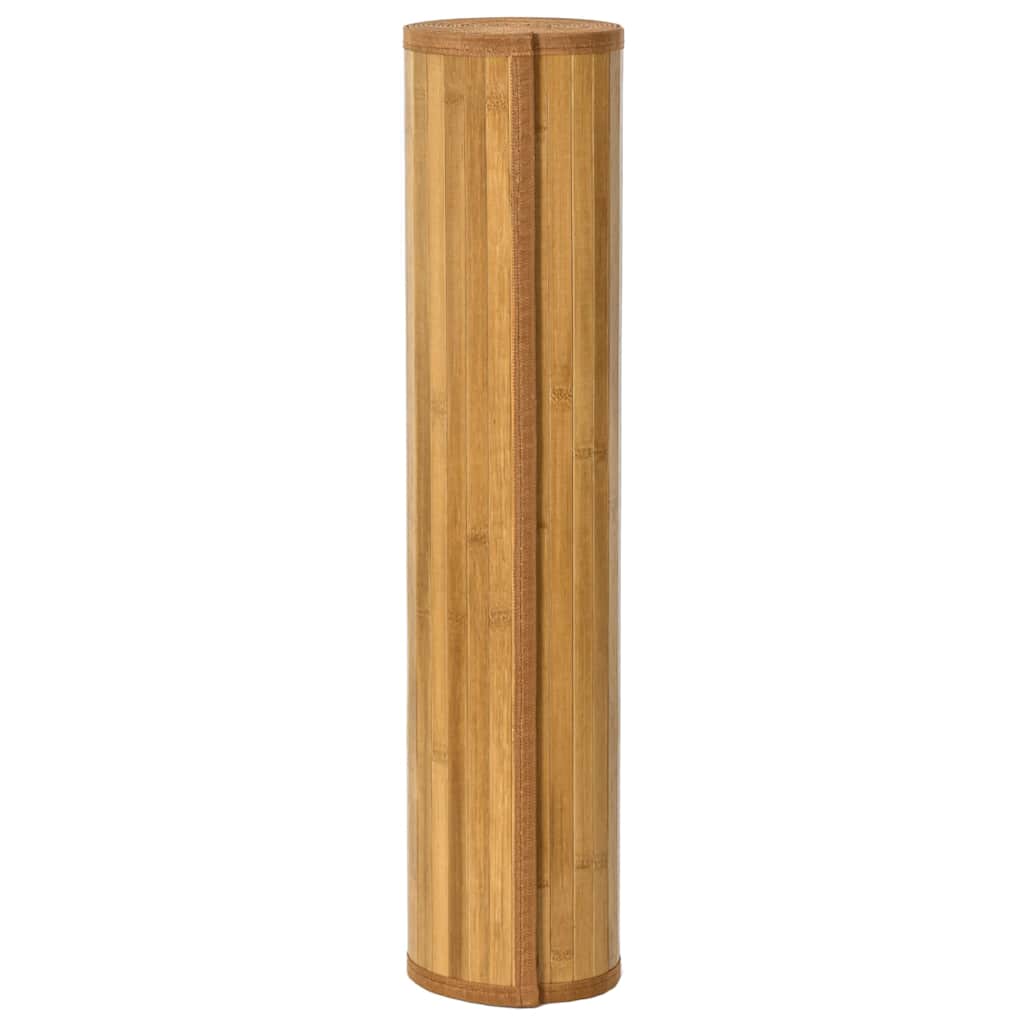 Teppe rektangulær naturell 80x100 cm bambus vidaXL