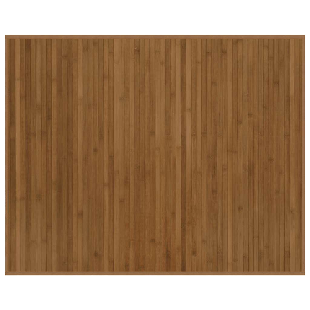 Teppe rektangulær brun 80x100 cm bambus vidaXL