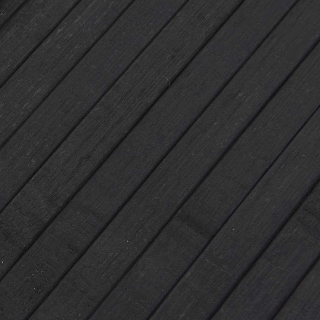 Teppe rektangulær grå 80x300 cm bambus