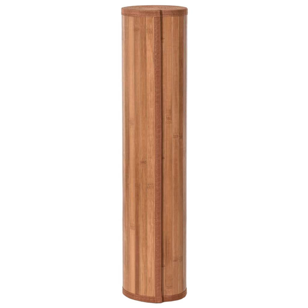 Teppe rektangulær naturell 80x1000 cm bambus
