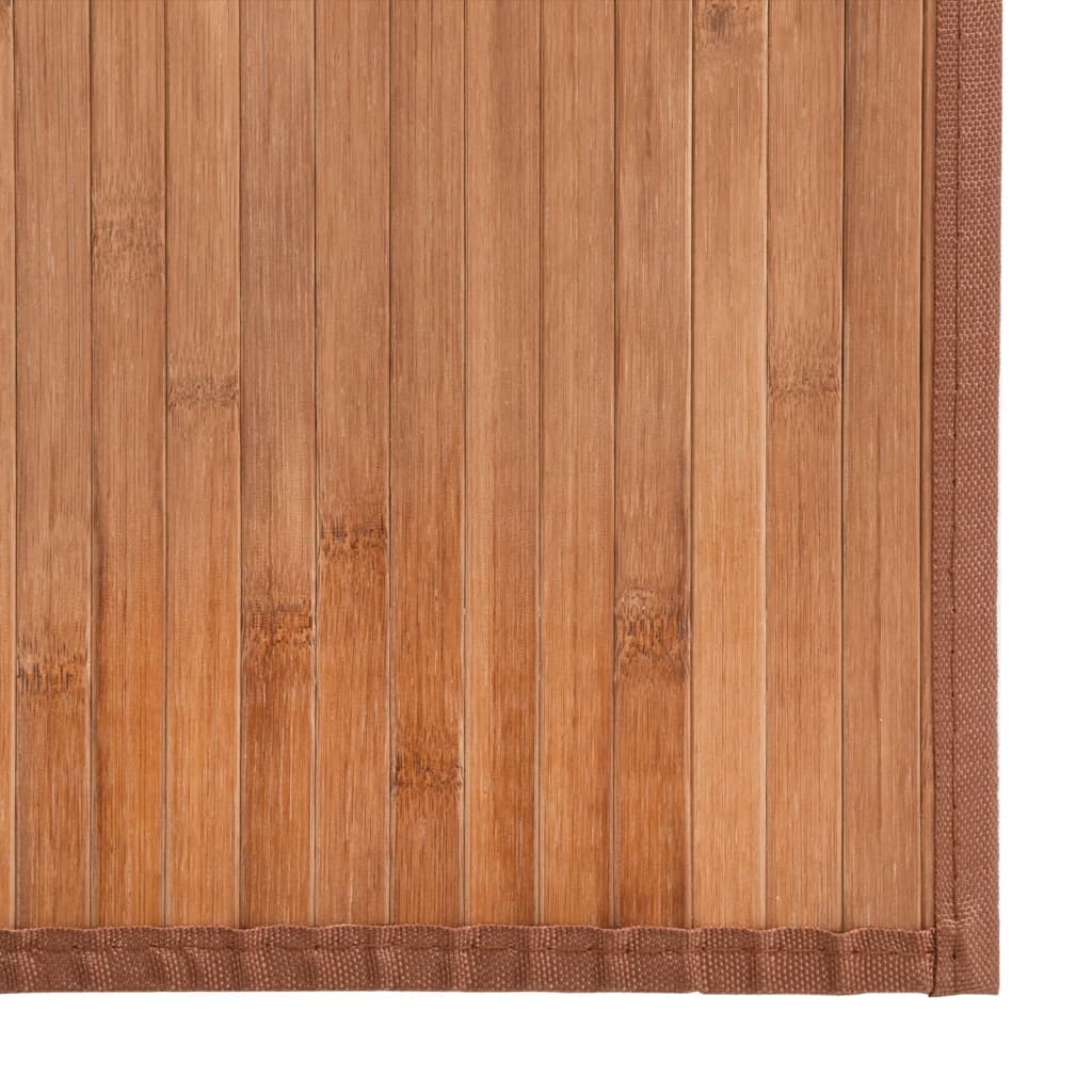 Teppe rektangulær naturell 80x1000 cm bambus