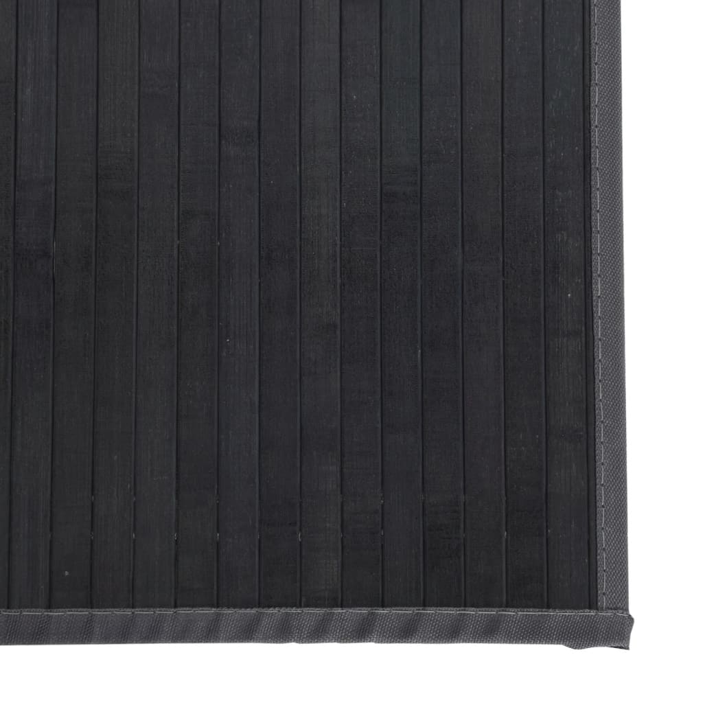 Teppe firkantet grå 100x100 cm bambus vidaXL