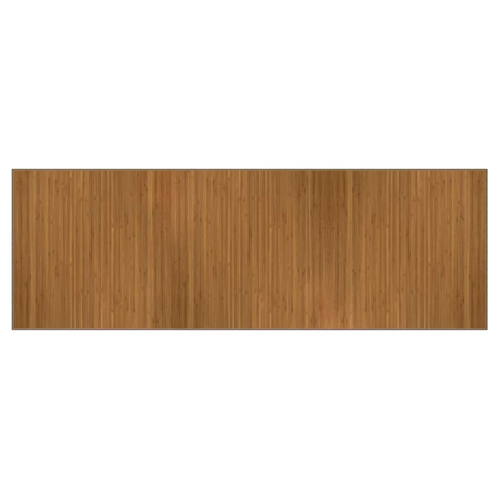 Teppe rektangulær brun 100x300 cm bambus vidaXL