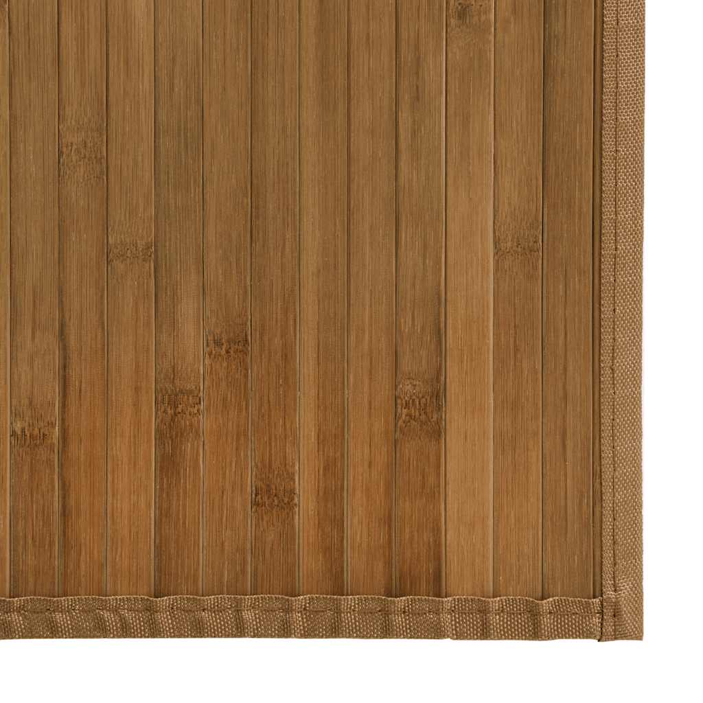Teppe rektangulær brun 100x300 cm bambus vidaXL