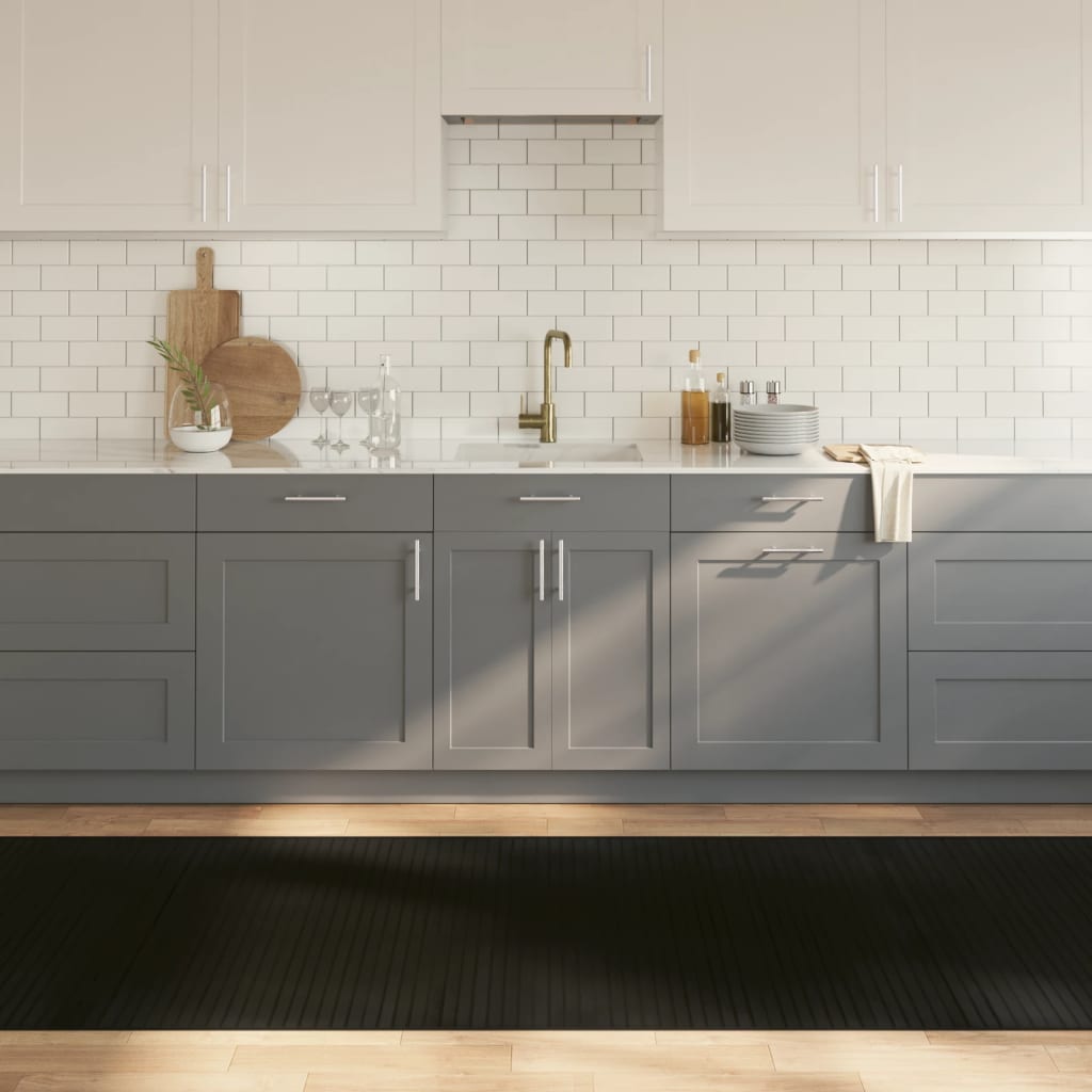 Teppe rektangulært svart 100x400 cm bambus vidaXL