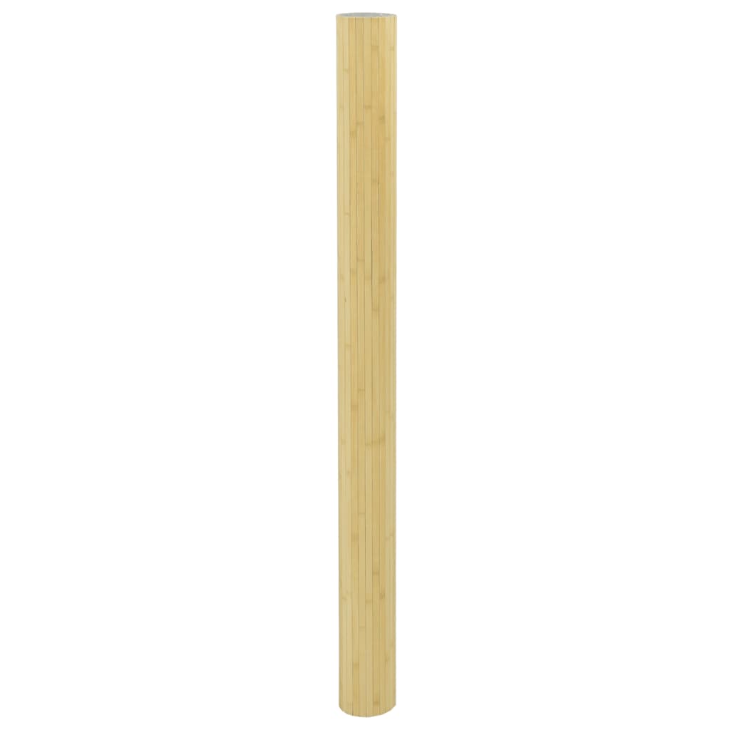 Romdeler lys naturell bredde 600 cm høyde 165 cm bambus