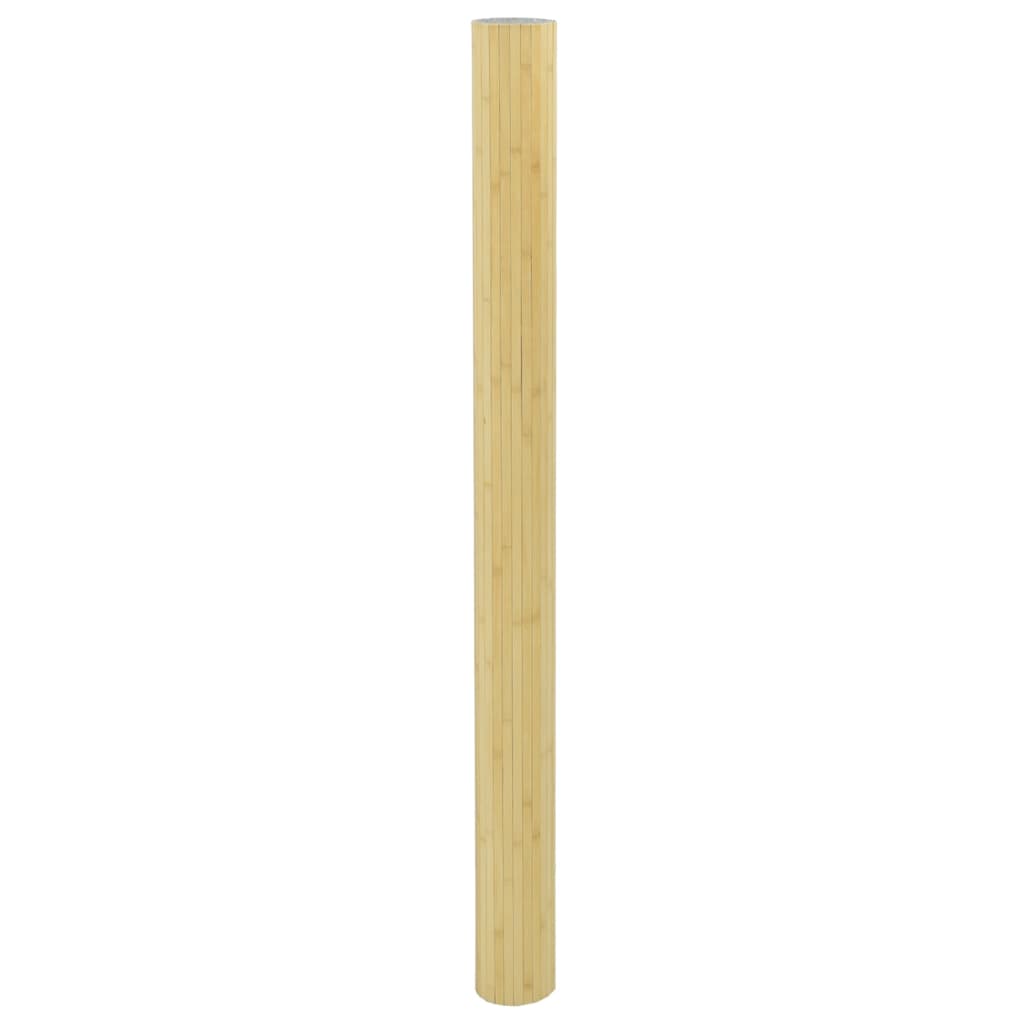 Romdeler lys naturell bredde 800 cm høyde 165 cm bambus