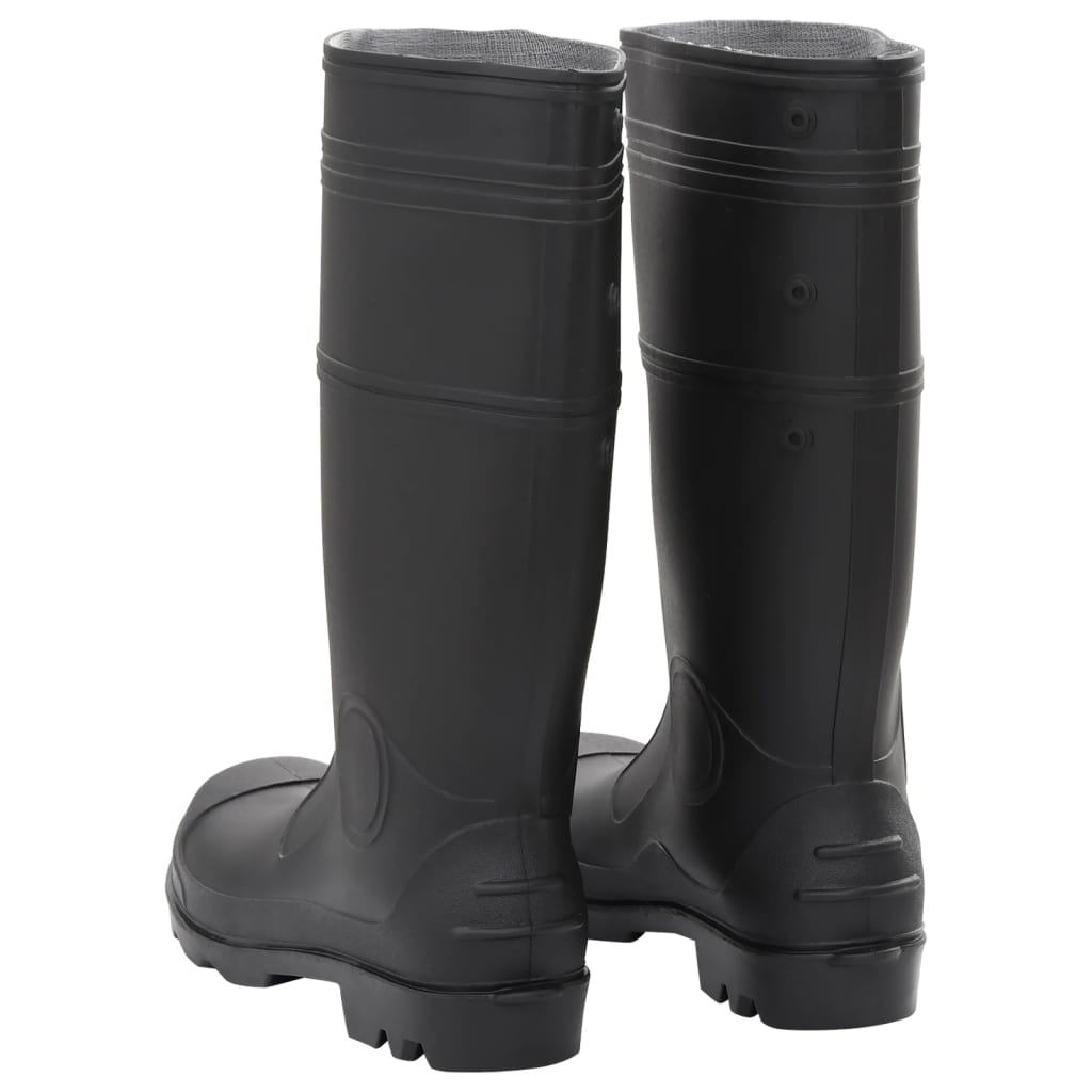 Regnstøvler svart str 44 PVC