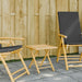 Sammenleggbart hagebord 45x45x45 cm bambus
