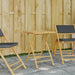 Sammenleggbart hagebord 55x55x75 cm bambus