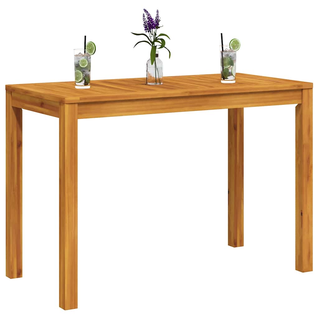Utendørs spisebord 110x55x75 cm heltre akasie