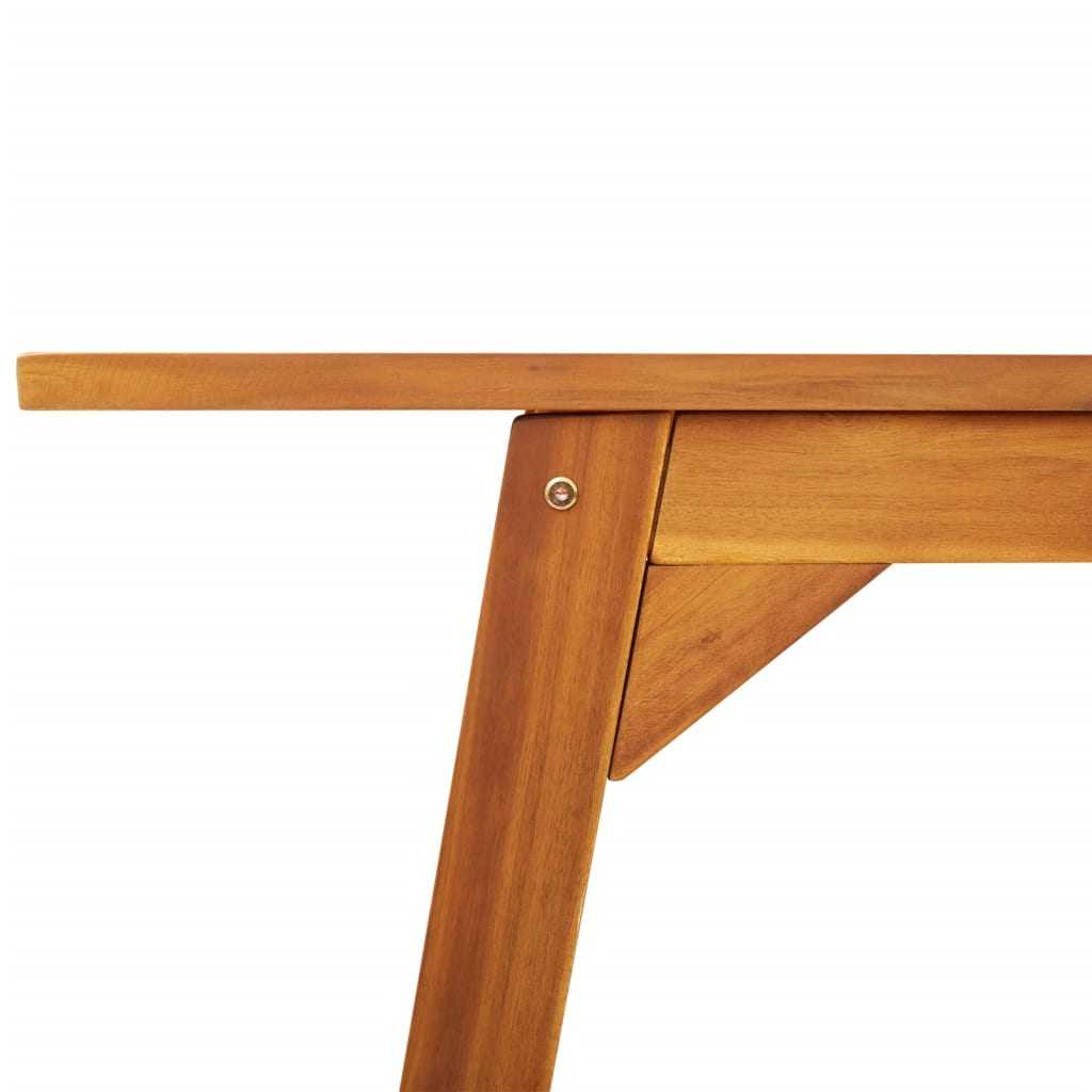 Utendørs spisebord 110x56x75 cm heltre akasie